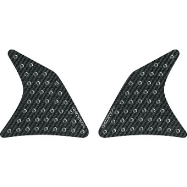 Adesivo antiscivolo protezione serbatoio resinata effetto Carbonio - Misure: 140 x 140 mm -
