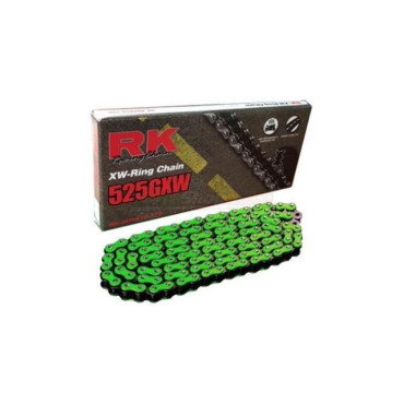 CATENA RK 525GXW 120 MAGLIE CLF COLORE VERDE CON XW-RING
