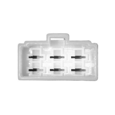 CONNETTORE RETTANGOLARE FEMMINA  6 FASTON MASCHI
