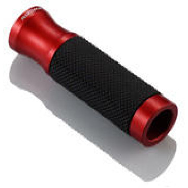 MANOPOLE UNIVERSALI  RIZOMA SPORT LINE COLORE-NERO-ROSSO la coppia (due manopole) - ø 22 mm