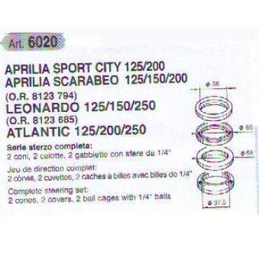 Cuscinetti Sterzo BUZZETTI per APRILIA SPORT CITY 125/200 SCARABEO 125/150/200 LEONARDO 125/150/250 ATLANTIC 125/200/250 Cuscinetti Sterzo BUZZETTI per APRILIA SPORT CITY 125/200 SCARABEO 125/150/200 LEONARDO 125/150/250 ATLANTIC 125/200/250