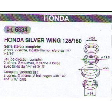 Cuscinetti Sterzo BUZZETTI per HONDA SILVER WING 125 / 150 Cuscinetti Sterzo BUZZETTI per HONDA SILVER WING 125 / 150