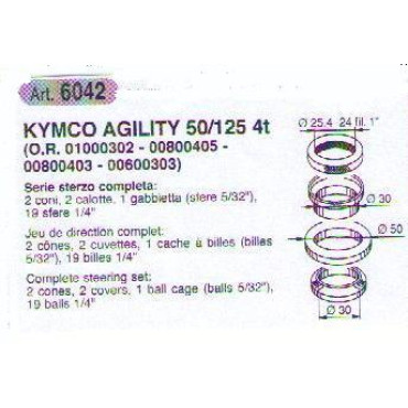 Cuscinetti Sterzo BUZZETTI per KYMCO AGILITY 50/125 4T Cuscinetti Sterzo BUZZETTI per KYMCO AGILITY 50/125 4T