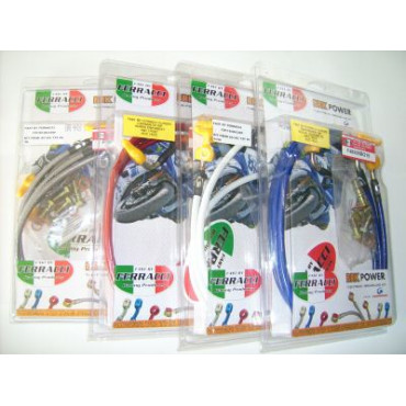 kit tubi freno areonautici GOODRIDGE  in treccia  ACCIAIO/ ACCIAIO anteriore+posteriore  HONDA CBR 600 RR 2005-2006
