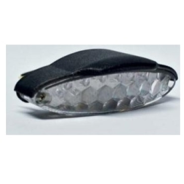 Fanalino Posteriore + luce stop + luce targa completo di coperture estraibile FAR - Colore Nero -