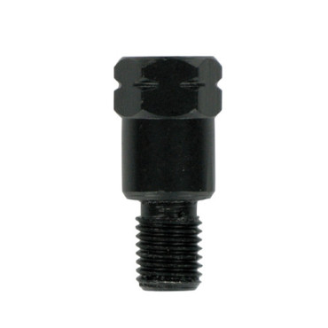 ADATTATORE UNIVERSALE NERO PER  SPECCHIO PASSO SUPERIORE 10x1,25 DESTRO - PASSO INFERIORE 10x1,25 SINISTRO