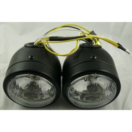 Gruppo Ottico Anteriore 12v60/55w  Omologati Diametro 11cm colore nero