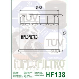 Filtro Olio MEIWA KAWASAKI KLV1000 (04/06) - SUZUKI GSX250 L2 INAZUMA (12) - GSX-R400 (90/92) - GSF600 BANDIT (95/04) - GSF600 S BANDIT (96/04) - GSR600 (06/10) - GSR600 B YOSHIMURA (10) - GSX600 (88/06) - GSX-R600 (92/93) - GSX-R600 (97/12)