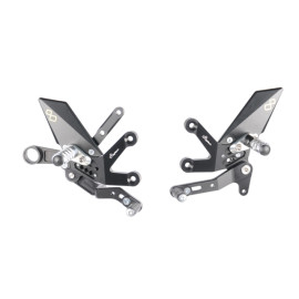Pedane regolabili con poggiapiedi fisso per SUZUKI GSX-S 1000 (2015-2017)
