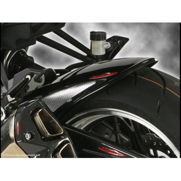 Parafango Posteriore BIANCO - RETINA ARGENTO per KAWASAKI Z1000 (10-13) / Z1000SX (11-13)