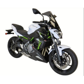 Puntale Motore in ABS POWERBRONZE Nero con Griglia Argento per KAWASAKI Z 650 (2017-2022)