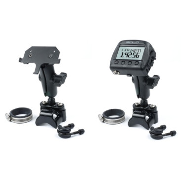 KIT STAFFA TUBO PICCOLO CON DIAMETRO SINO A 3 CM PER CRONOMETRO GPS AIM SOLO.