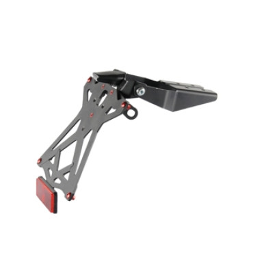 KIT PORTA TARGA REGOLABILE LIGHTECH COMPLETO DI LUCE TARGA E CATADIOTTRO per HONDA CBR 1000 RR (2017)