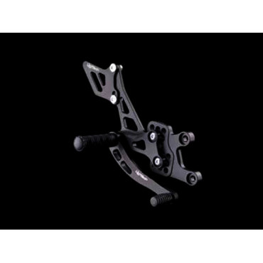 Pedane regolabili con poggiapiede fisso Lightech KAWASAKI ZX-10 R (2008-2010)