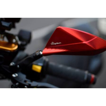 Specchietti in Alluminio LIGHTECH per Carena compresi di adattatori (sx + dx) per YAMAHA T-MAX  500-530 Fisaggio carena