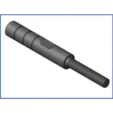 Asta Cambio C Maschio/Femmina M6 (Alluminio anodizzato nero) Lunghezza 60.5mm