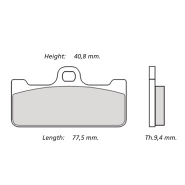 Pastiglie freno mescola Z04 per PINZE MONOBLOCCO 101740/41 - 973760/61 - GP4-RR -