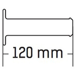Manopole Domino BICOLORE TERMOPLASTICA BLU/BIANCO OFF-ROAD