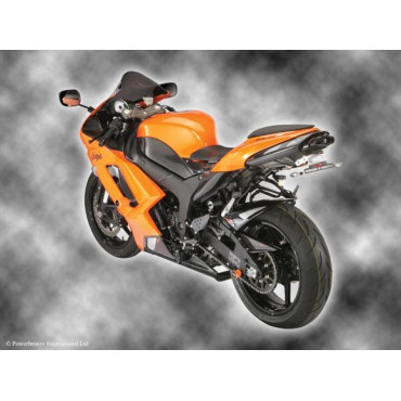 Parafango Posteriore  Colore CARBONIO - RETINA ARGENTO per KAWASAKI ZX6-R (05-06)
