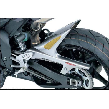 PARAFANGO POSTERIORE colore CARBON LOOK-GOLD MESH per YAMAHA YZF1000R1 (04-06)