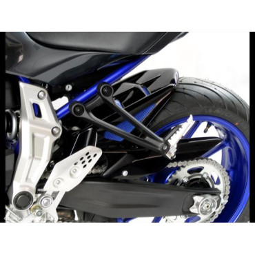 PARAFANGO POSTERIORE POWERBRONZE - YAMAHA MT-07 14/FZ-07 14 Colore BIANCO - RETINA ORO