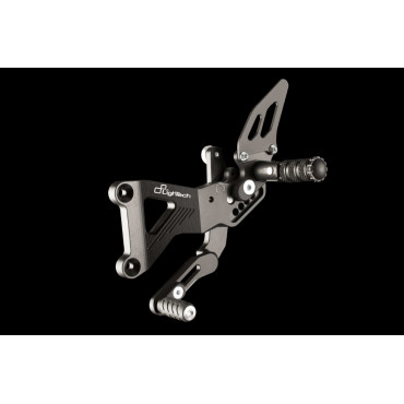 Pedane regolabili con poggiapiede FISSO Lightech Ducati 848/1098/1198 REPLICA SBK (2007/2011)