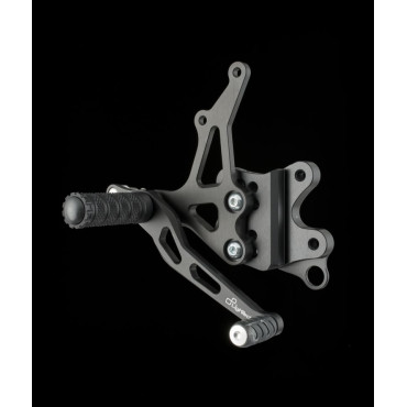 Pedane regolabili con poggiapiede fisso Lightech SUZUKI GSX R 600/750 (2006-2010)