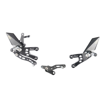 Pedane regolabili con poggiapiede fisso Lightech HONDA CBR 600 RR (2007/2016>)