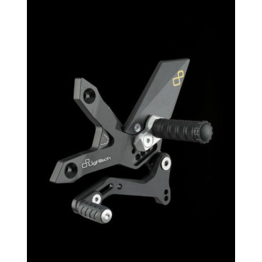 Pedane regolabili con poggiapiede fisso Lightech KAWASAKI Z 750 (2007-2012)
