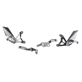 Comandi Pedane Arretrate Regolabili LIGHTECH con Poggiapiede Fisso MV AGUSTA  F3 675 (2012>) - F3 800 (2013>)