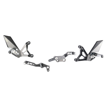 Comandi Pedane Arretrate Regolabili LIGHTECH con Poggiapiede Fisso MV AGUSTA  F3 675 (2012>) - F3 800 (2013>)
