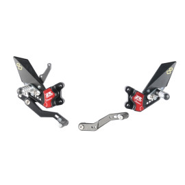 Pedane regolabili con poggiapiede snodato Lightech SUZUKI GSX R 600/750 (2011/2015)