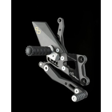 Pedane regolabili con poggiapiede FISSO Lightech YAMAHA FZ8 / FAZER 8 (2010/2015) - FZ1 1000 / S FAZER / ABS (2006/2015)