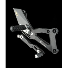 Pedane regolabili con poggiapiede fisso Lightech YAMAHA R1 (2007-2008)