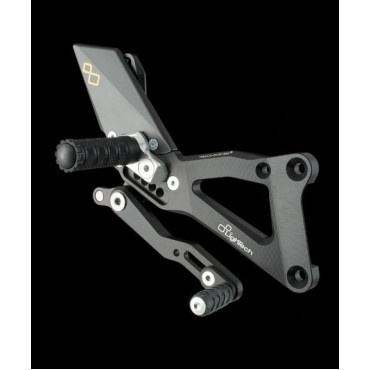 Pedane regolabili con poggiapiede fisso Lightech YAMAHA R1 (2007-2008)