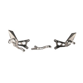 Pedane regolabili con poggiapiede fisso Lightech YAMAHA R6 (2006-2007)
