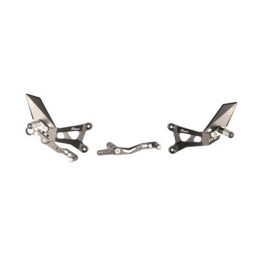 Pedane regolabili con poggiapiede fisso Lightech YAMAHA R6 (2006-2007)