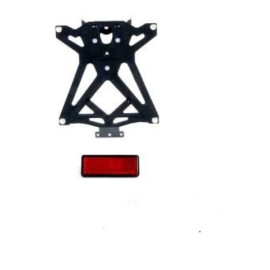 Kit Porta targa LIGHTECH regolabile con catadiottro per KTM DUKE 125/390 (2017-2018)