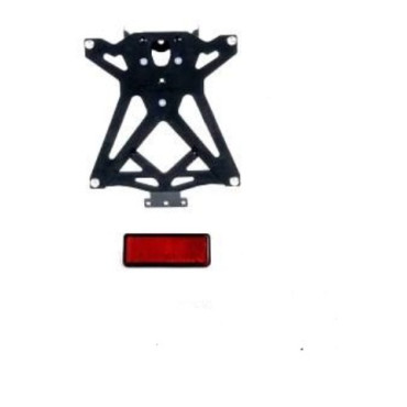 Kit Porta targa LIGHTECH regolabile con catadiottro per KTM DUKE 125/390 (2017-2018)