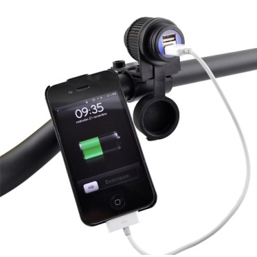Presa USB per Moto da manubrio 12V con tenuta stagna