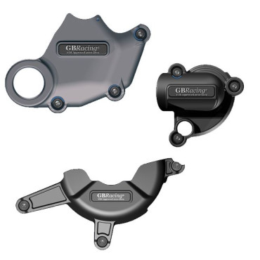 KIT PROTEZIONE CARTER COMPLETO GB RACING ISPEZIONE OLIO + ALTERNATORE + POMPA ACQUA PER DUCATI 1198 / 748 / 916 / 996 / 998 / MONSTER S4R