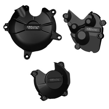 KIT PROTEZIONE CARTER GB Racing ALTERNATORE + FRIZIONE + PICK-UP GB RACING PER KAWASAKI ZX6R  (2009-2012)