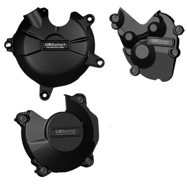 KIT PROTEZIONE CARTER  GB RACING ALTERNATORE + FRIZIONE + PICK-UP GB RACING PER KAWASAKI ZX6R 636 (2013)