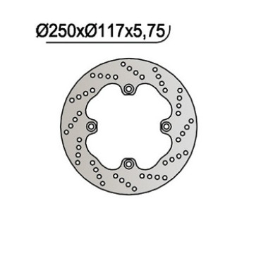 DISCO FRENO POSTERIORE NG MISURA 250x117x5,7 per SUZUKI AN BURGMAN 650 (2002-2003) DISCO FRENO POSTERIORE NG MISURA 250x117x5,7 per SUZUKI AN BURGMAN 650 (2002-2003)