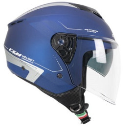 CASCO CGM OPEN FACE IPER CITY 126G Blu Argento Satinato