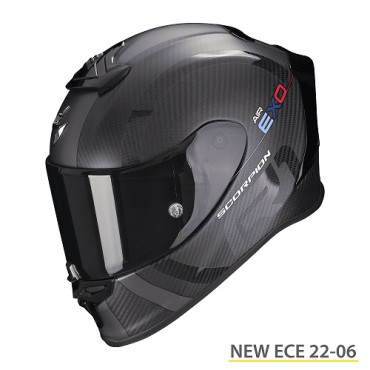 CASCO SCORPION EXO-R1 MG EVO CARBON AIR MATT BLACK - DARK SILVER