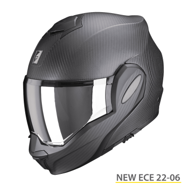 CASCO MODULARE  Scorpion Exo Tech Evo Carbon Nero Opaco