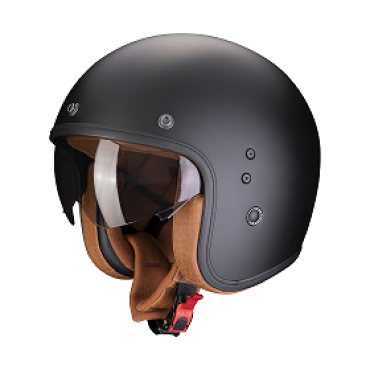 CASCO JET SCORPION BELFAST EVO LUXE MATT BLACK