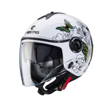 CASCO JET RIVIERA V4 MUSE 83 GIALLO/VERDE/FLOREAL - (DISPONIBILE SOLO NELLE MISURE DA XS A M)