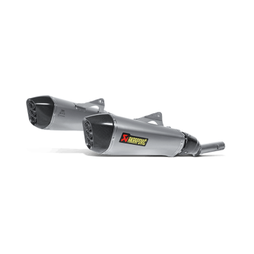 TERMINALi DI SCARICO SLIP ON (TITANIO) OMOLOGATO CON FONDELLO IN CARBONIO per BMW K 1600GT K1600GTL (2021-2022>)